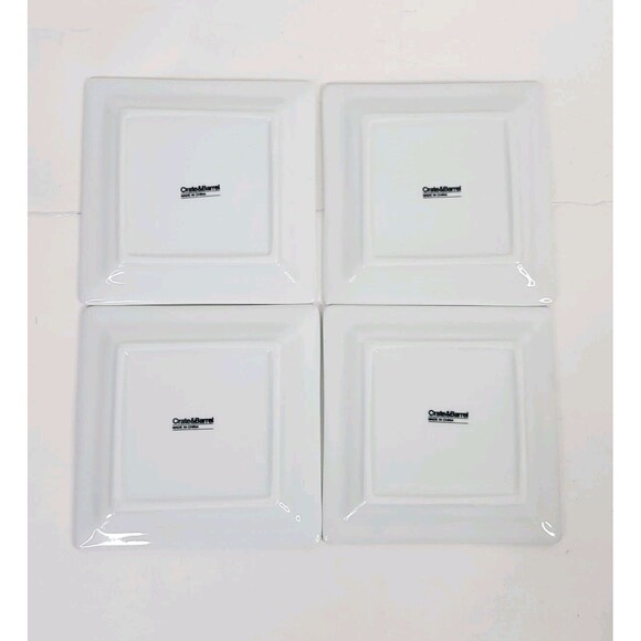 s-l400.jpg Set of 4 Crate & Barrel White 6\